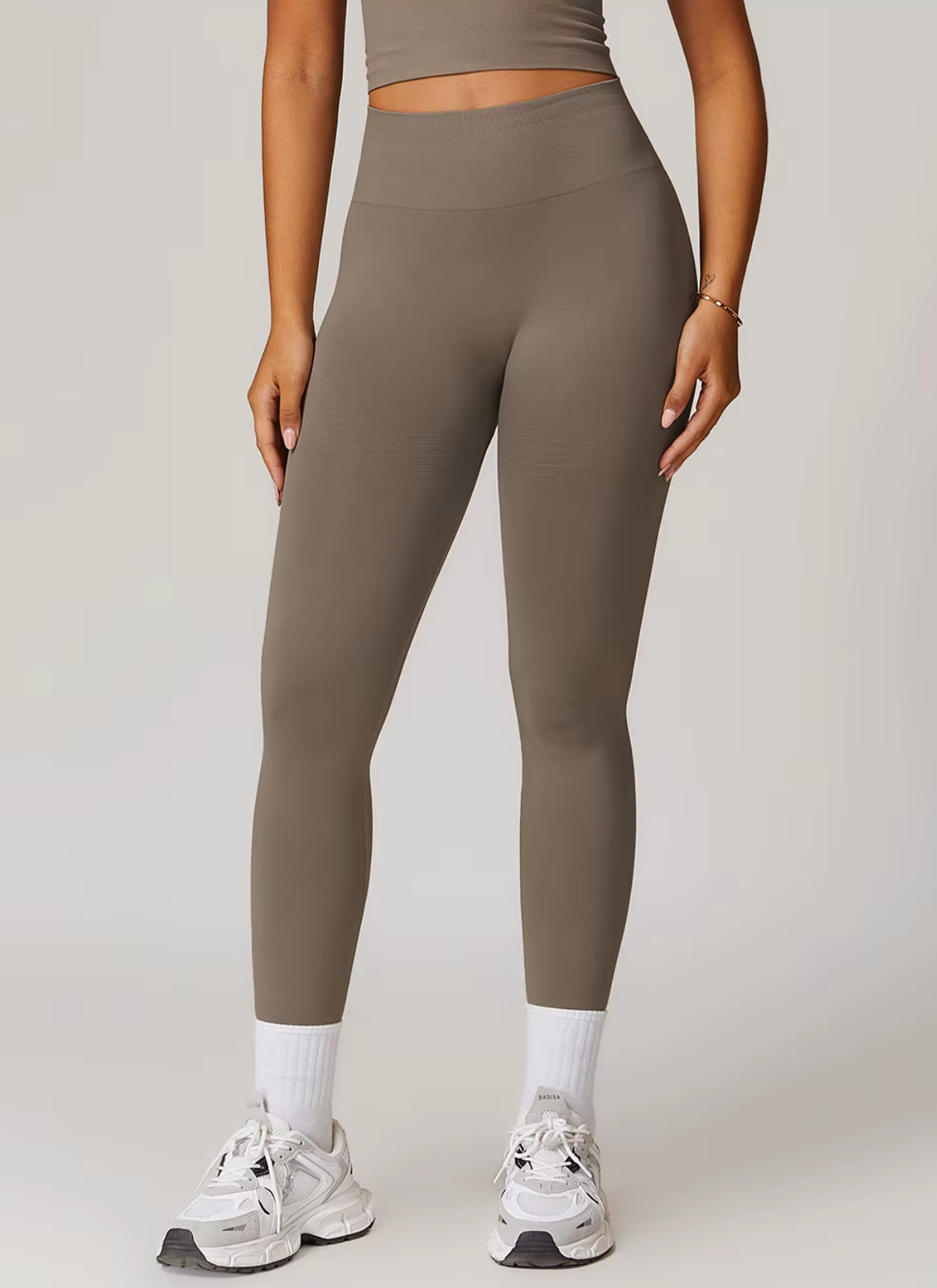 Axis High-Waist Seamless Leggings - Latte Brown