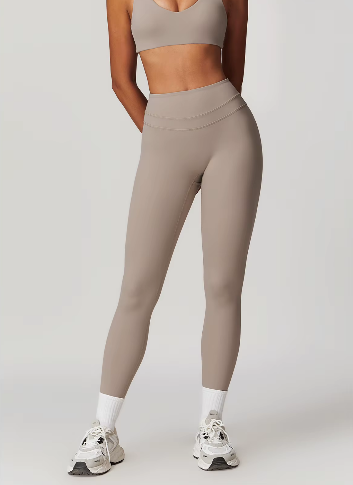 Studio Double Waistseam Leggings - Sandstone