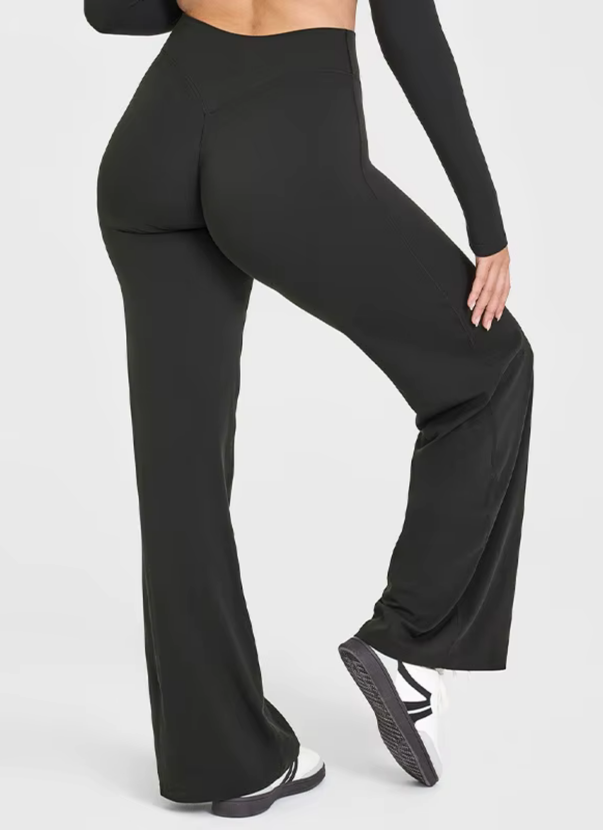 Aero High-Waist Flared Leggings - Black