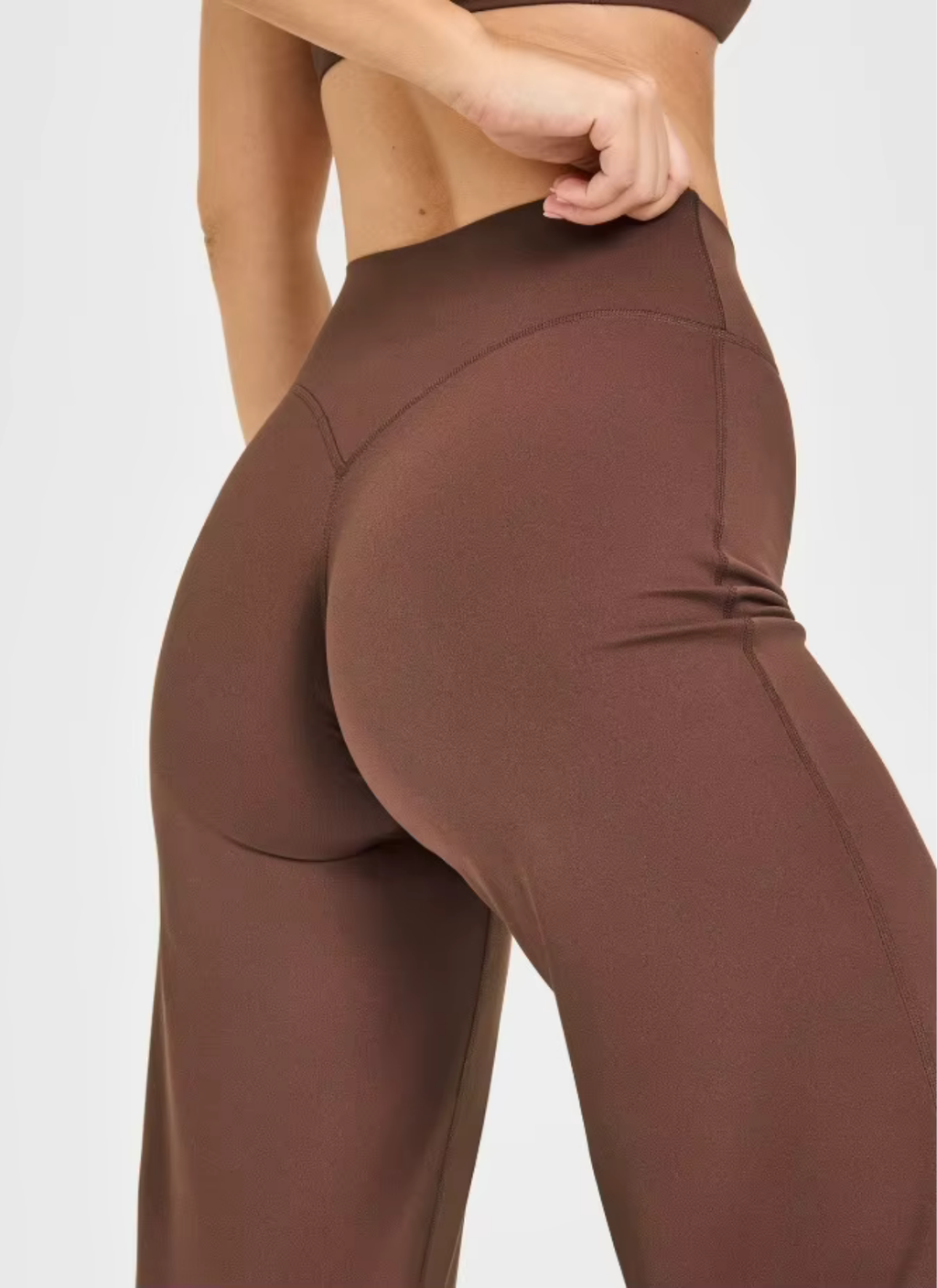 Aero High-Waist Flared Leggings - Mocha