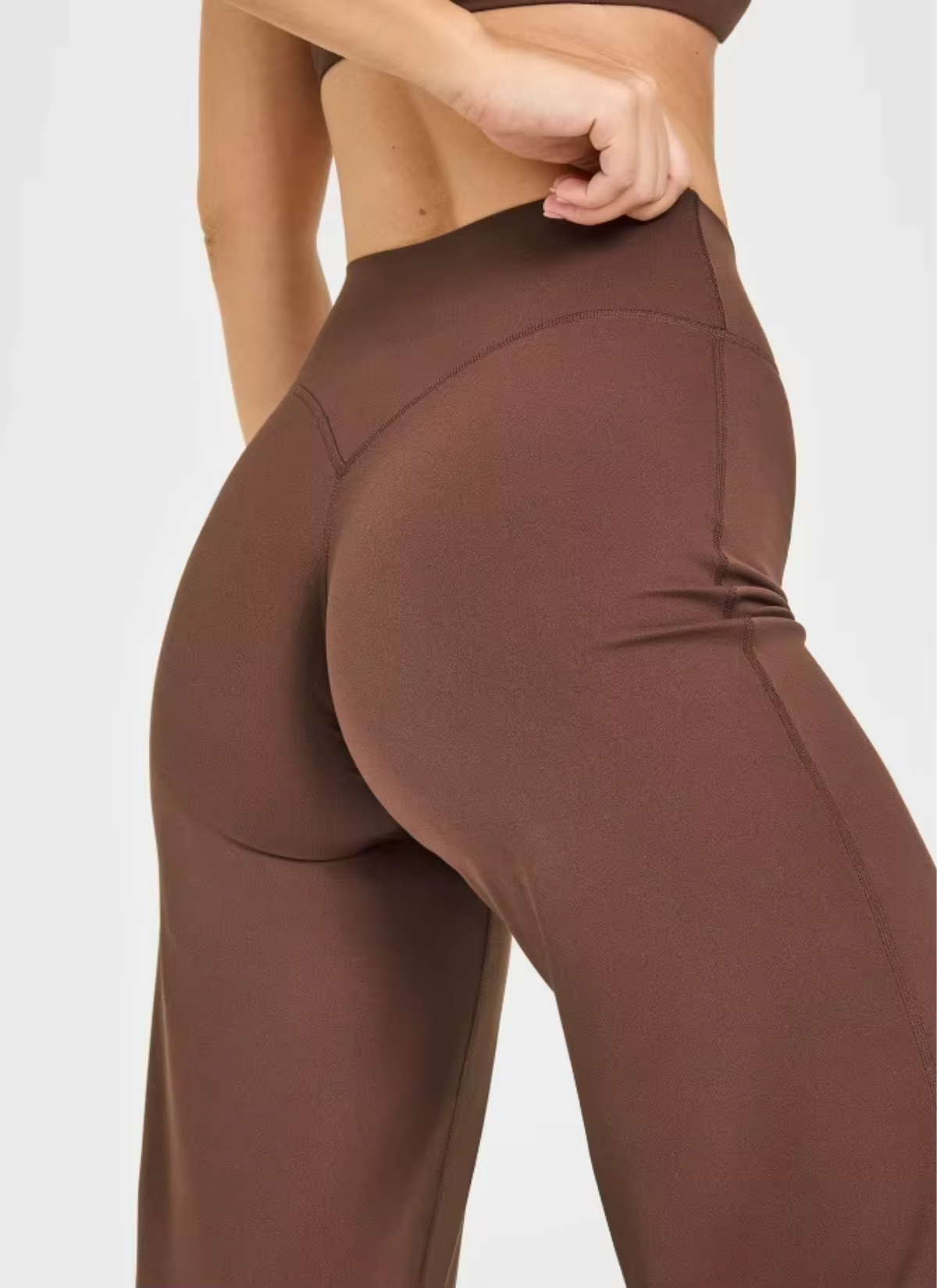 Aero High-Waist Flared Leggings - Mocha
