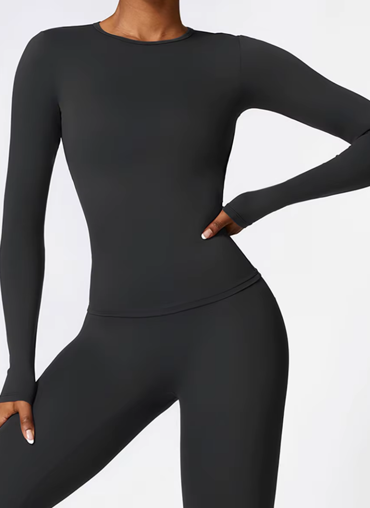Aero Long Sleeve Top - Black
