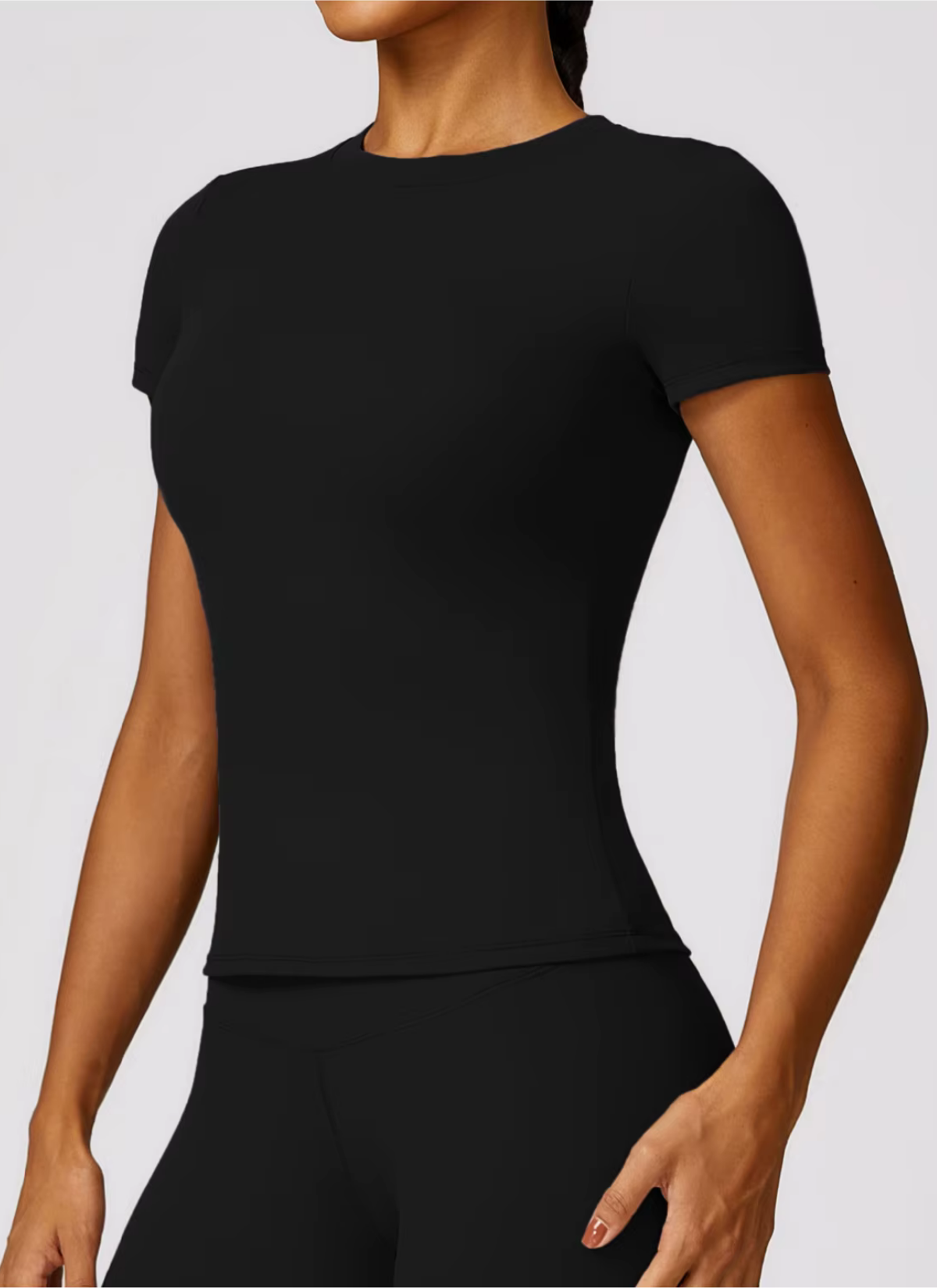 Aero Tight Short Sleeve Top - Black