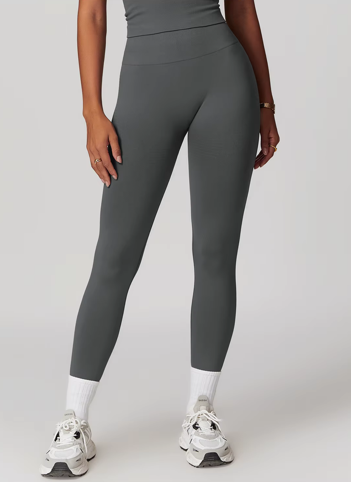 Axis High-Waist Seamless Leggings - Charcoal Grey
