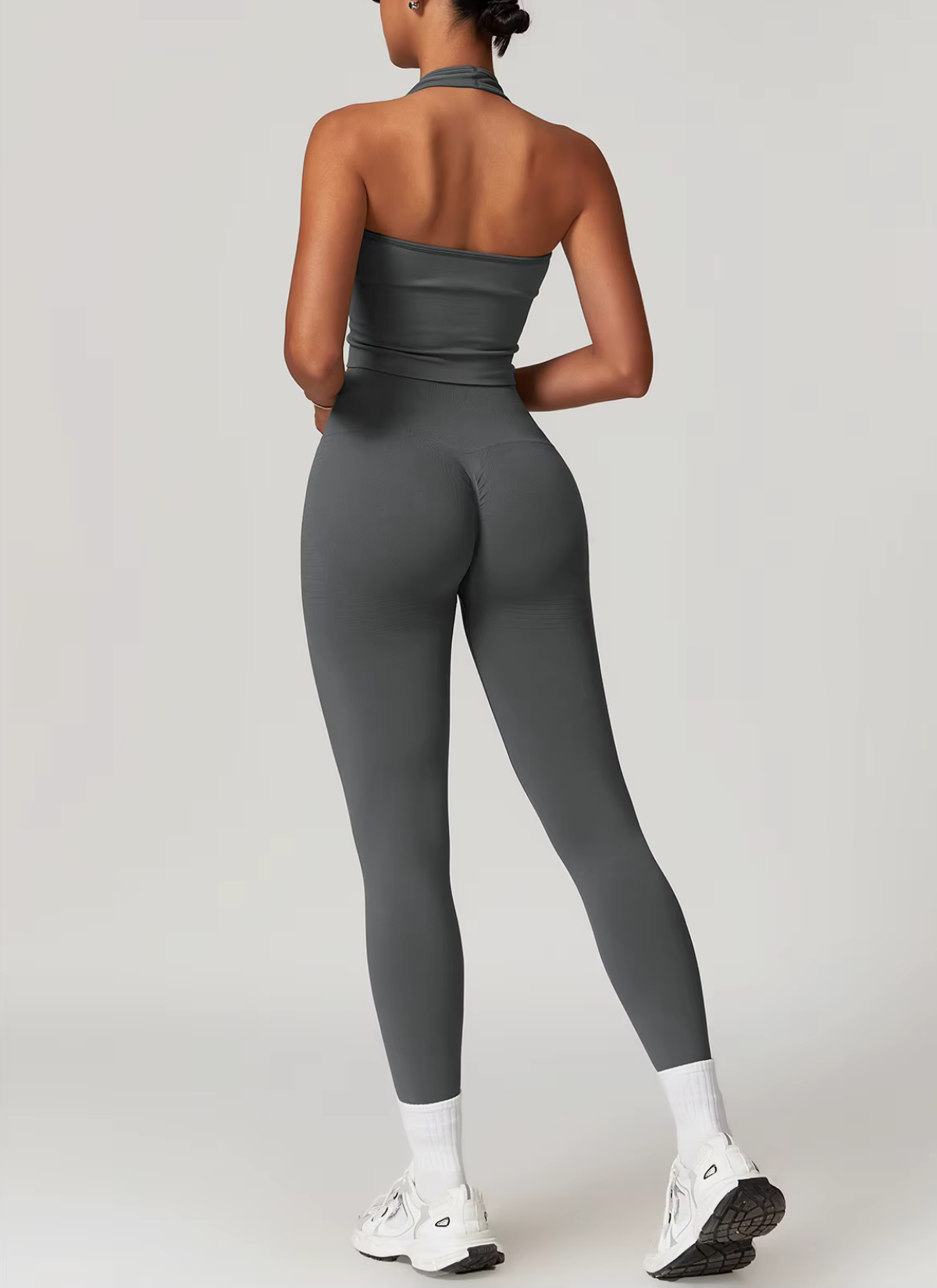 Axis High-Waist Seamless Leggings - Charcoal Grey