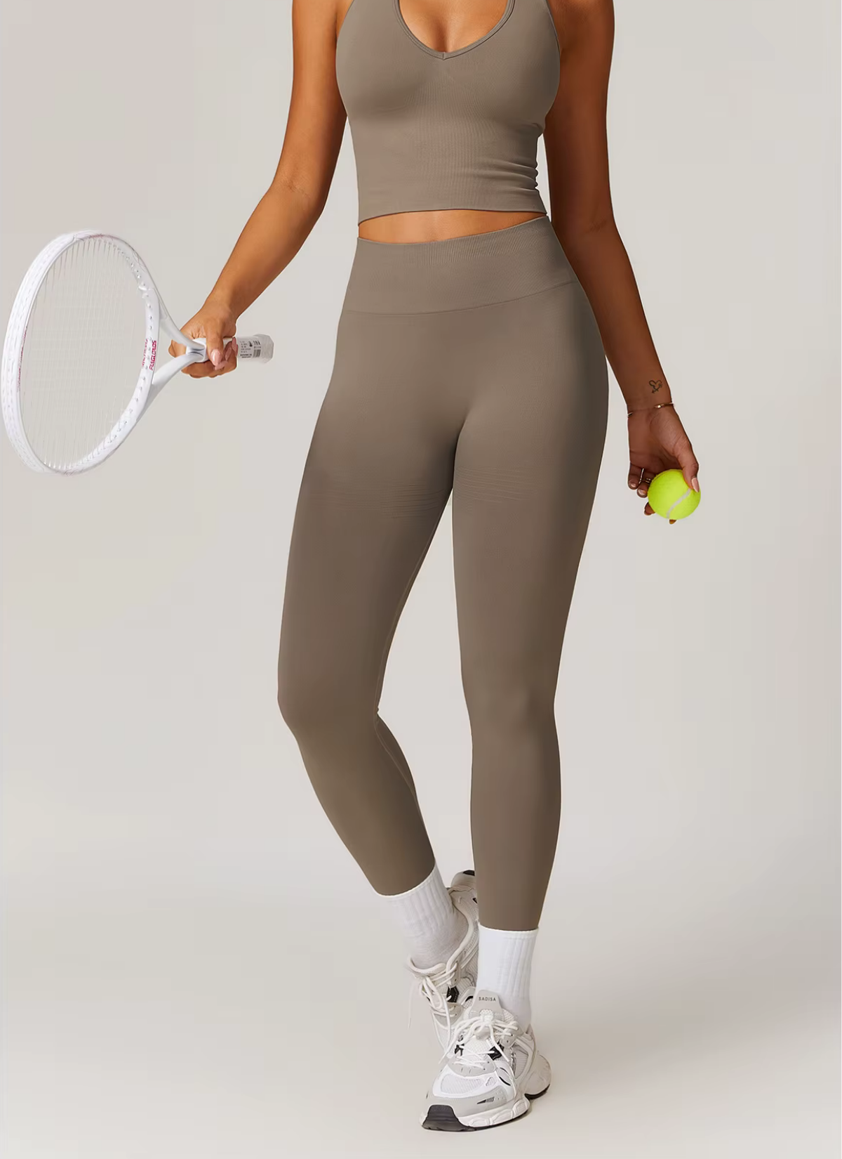 Axis High-Waist Seamless Leggings - Latte Brown