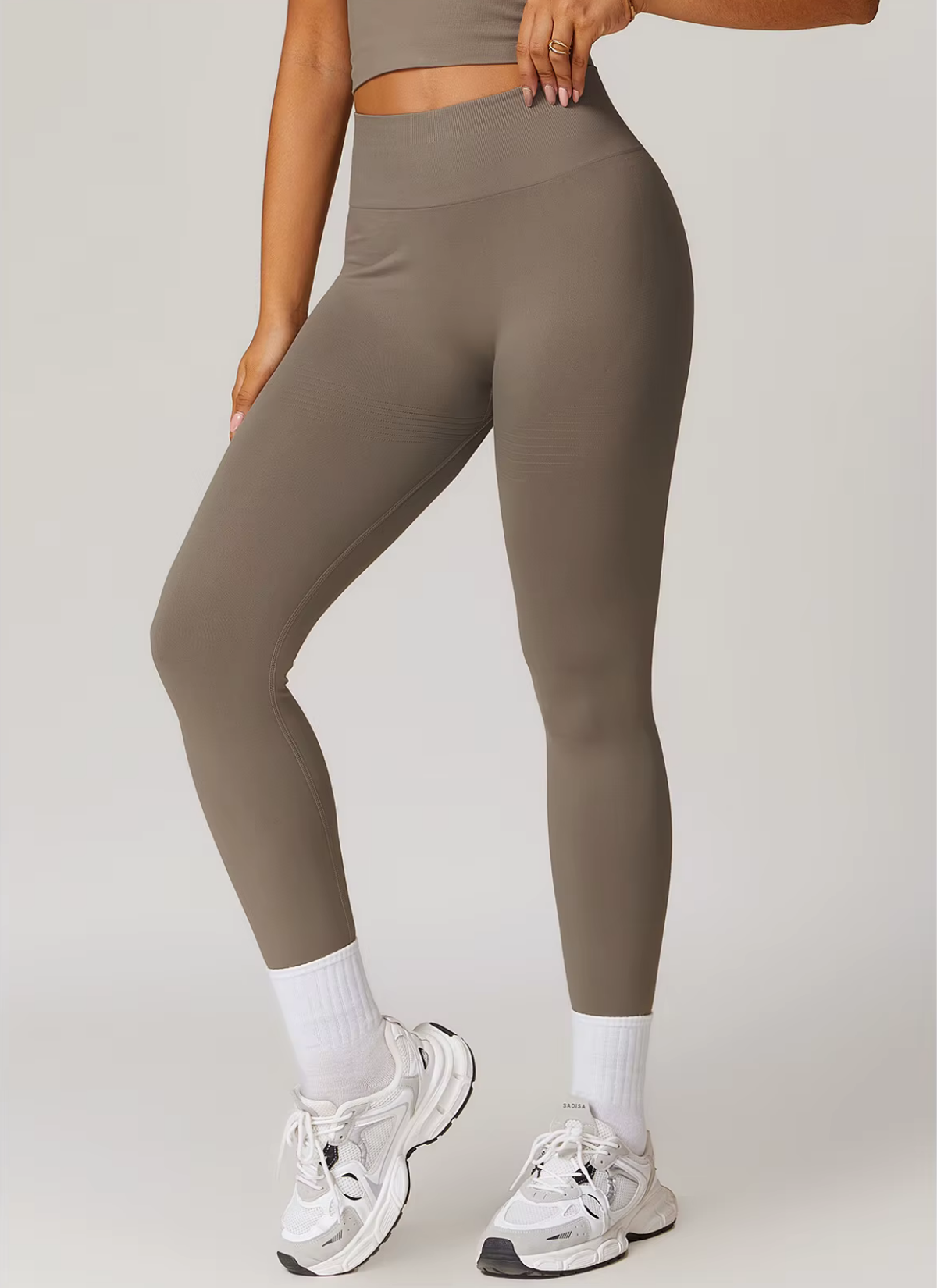 Axis High-Waist Seamless Leggings - Latte Brown
