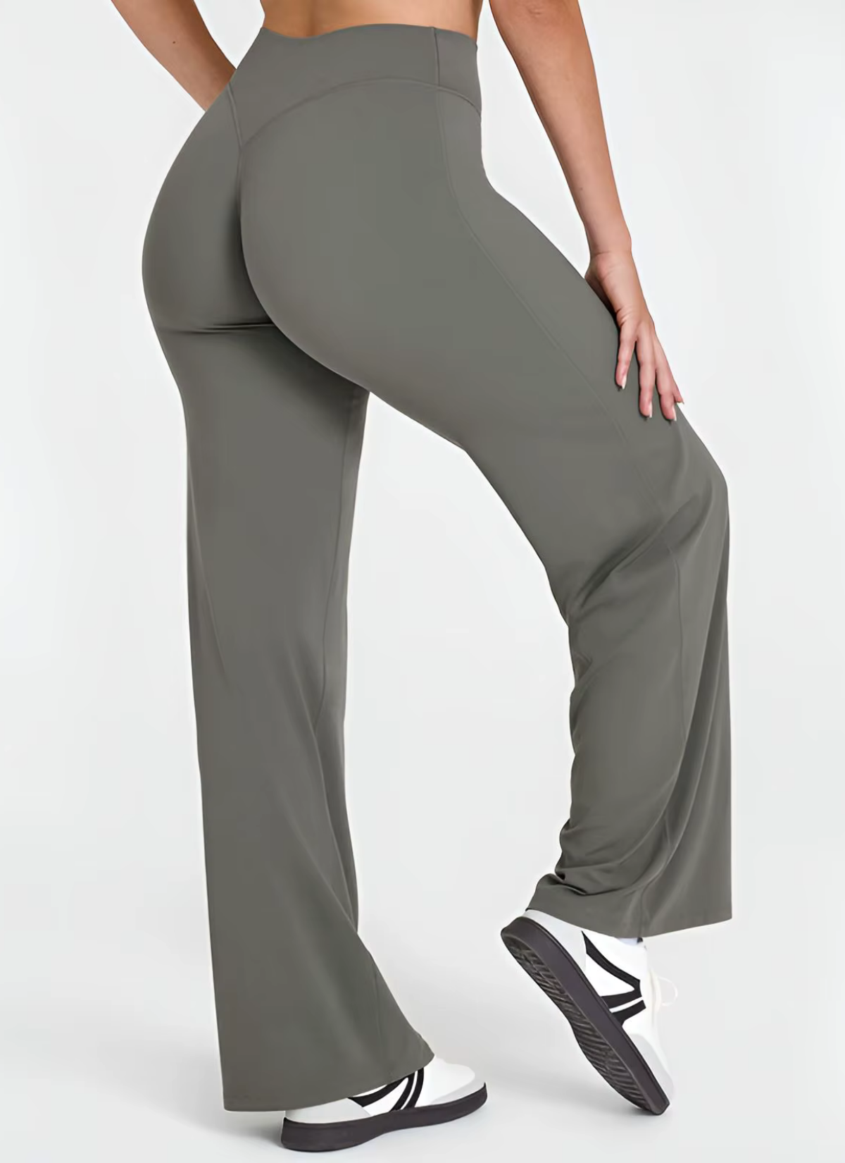 Aero High-Waist Flared Leggings - Ash Grey