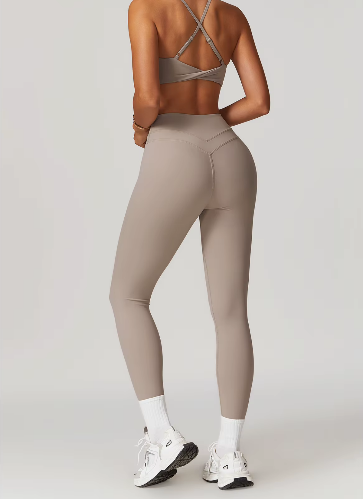 Studio Double Waistseam Leggings - Sandstone